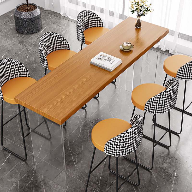 Tables - Nordic Acryl zwevende massief houten bartafel