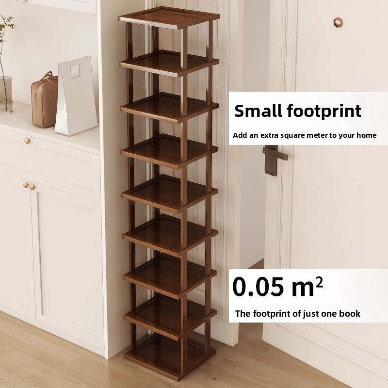 Shoe Rack Cabinet Narrow Entryway - Schoenenrek in theekleur voor de entree,
