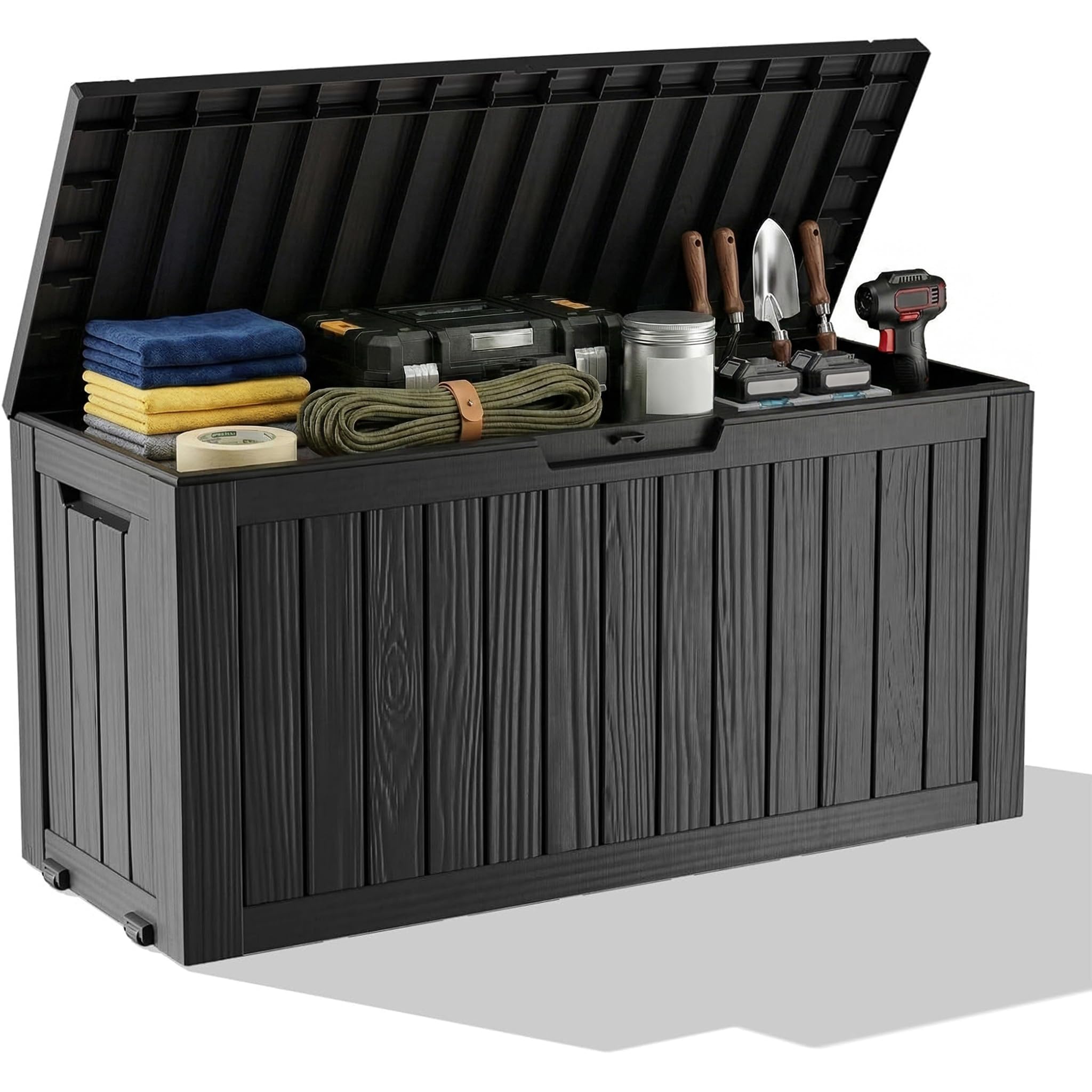 Outdoor Furniture - Waterdichte hars opbergbox voor buiten, afsluitbaar,