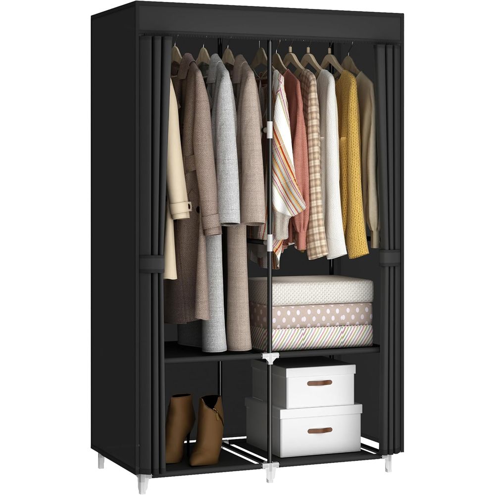 Wardrobe Closet Portable Fabric Cover - Draagbare kledingkast voor kleine ruimtes, met