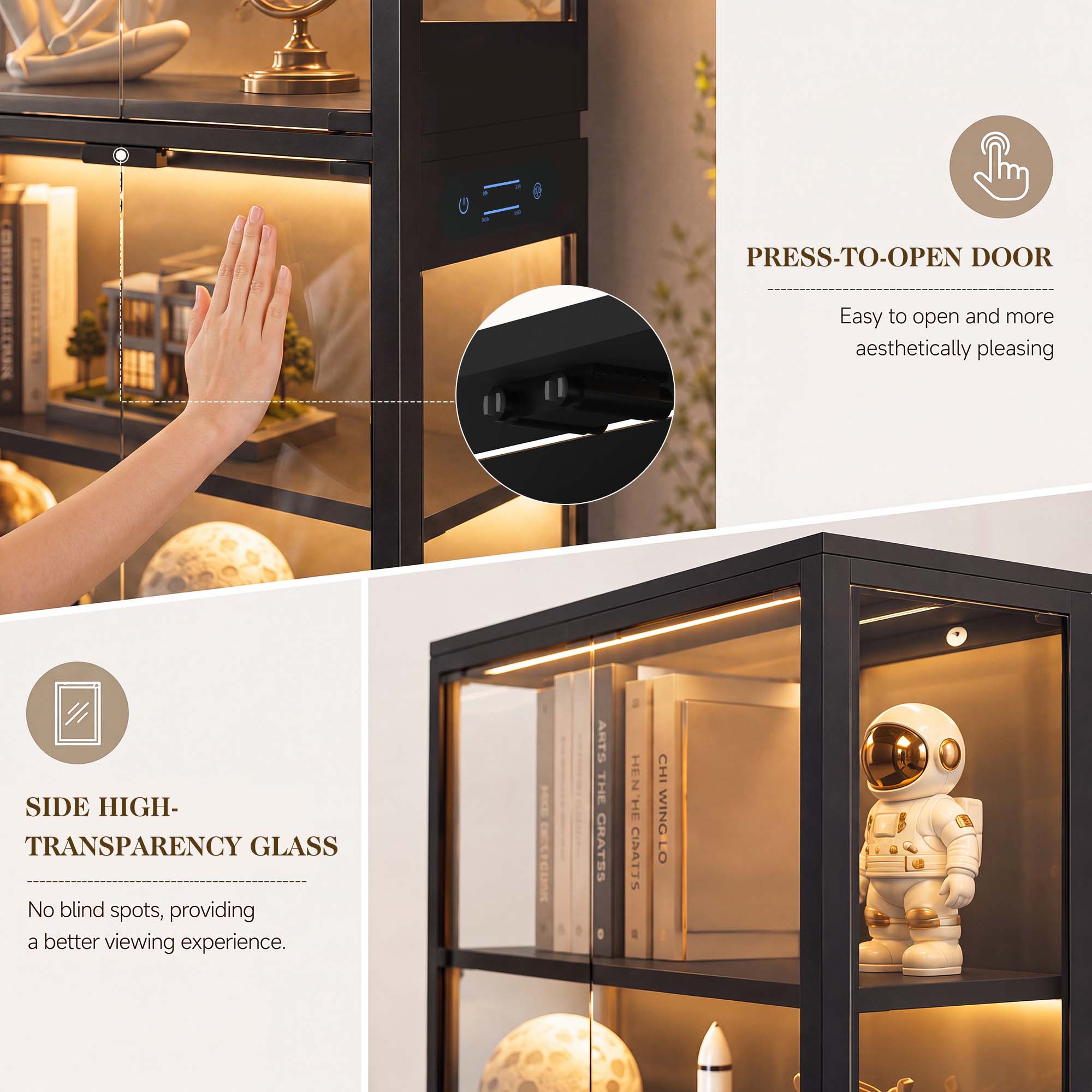 TCGBKAF 5-laags vitrinekast me - Bedroom Furniture recensie en prijs