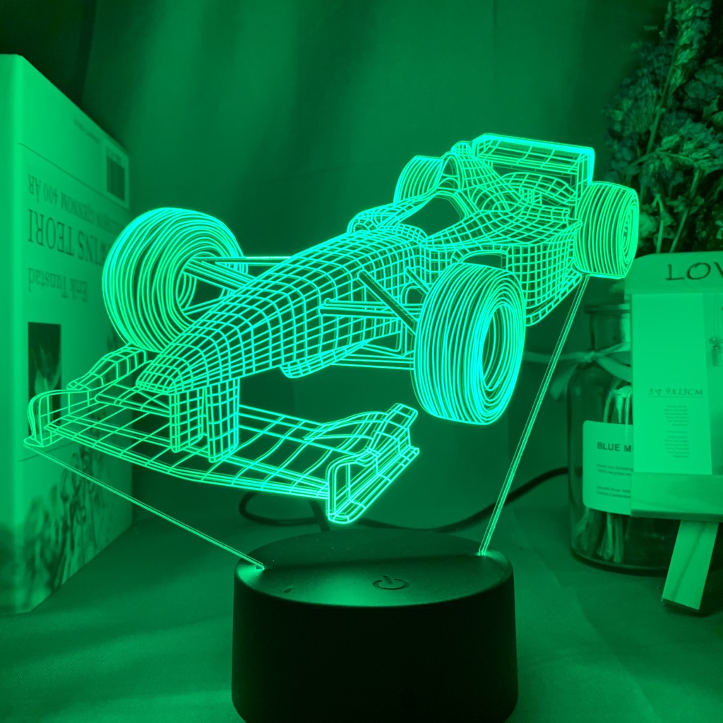 F1 Formule 1 Racing Auto 3d Il - Floating Nightstand With Led Light recensie en prijs