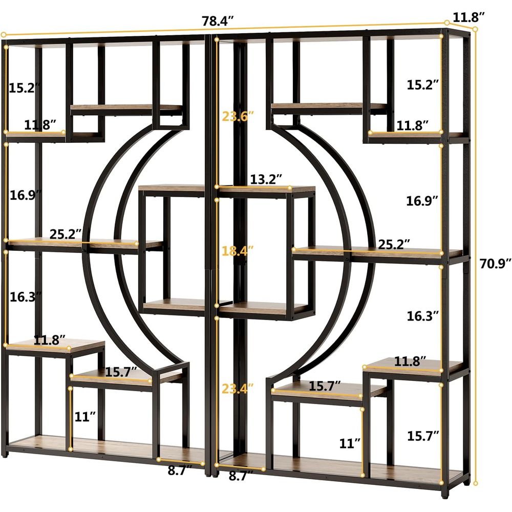 70,8 inch hoge boekenplankset  - Storage recensie en prijs