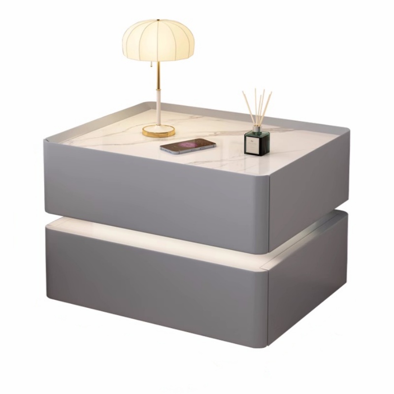 Massief houten slim nachtkastj - Solid Wood Nightstand 2 Drawers recensie en prijs