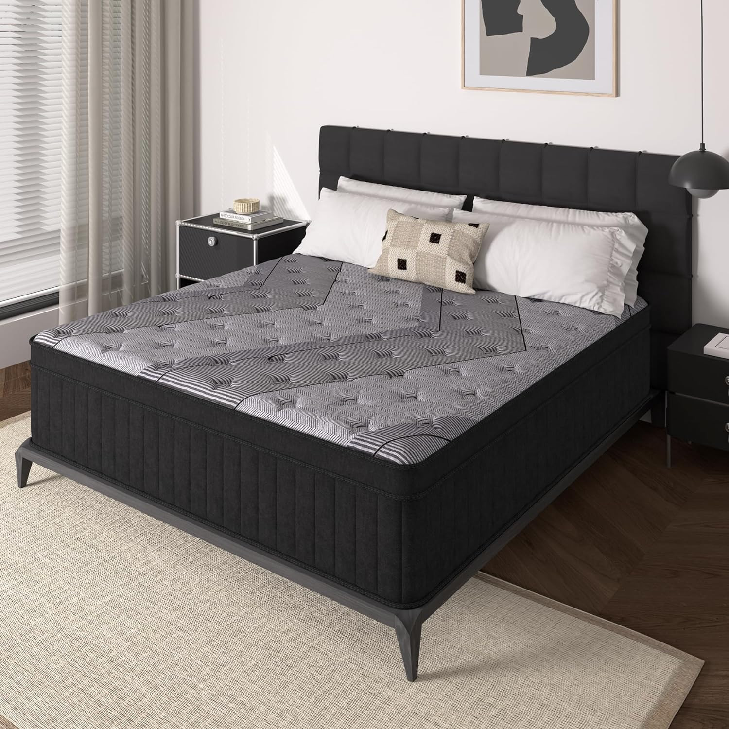 Queensize matras, 12 inch hybr - Memory Foam Mattress In A Box Queen recensie en prijs