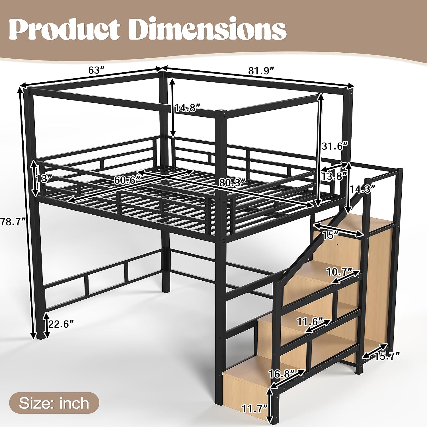 Queen-size hoogslaper met opbe - Canopy Bed Frame Metal Queen recensie en prijs