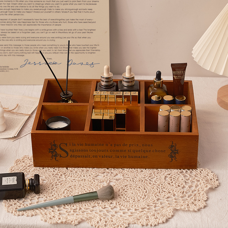 Zakka retro houten draagbare o - Storage recensie en prijs