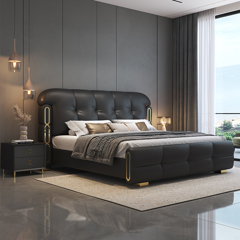 Modern luxe houten slaapkamerm - King Size Bed Frame With Storage Drawers recensie en prijs