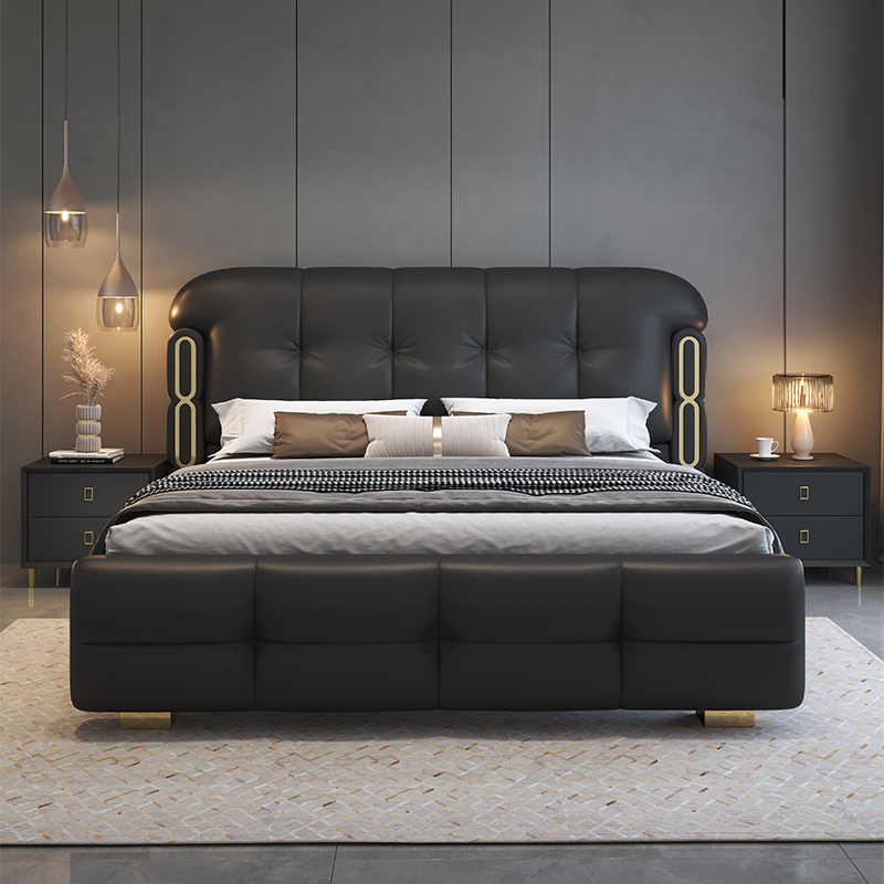 Modern luxe houten slaapkamerm - King Size Bed Frame With Storage Drawers recensie en prijs