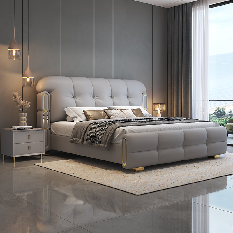 Modern luxe houten slaapkamerm - King Size Bed Frame With Storage Drawers recensie en prijs