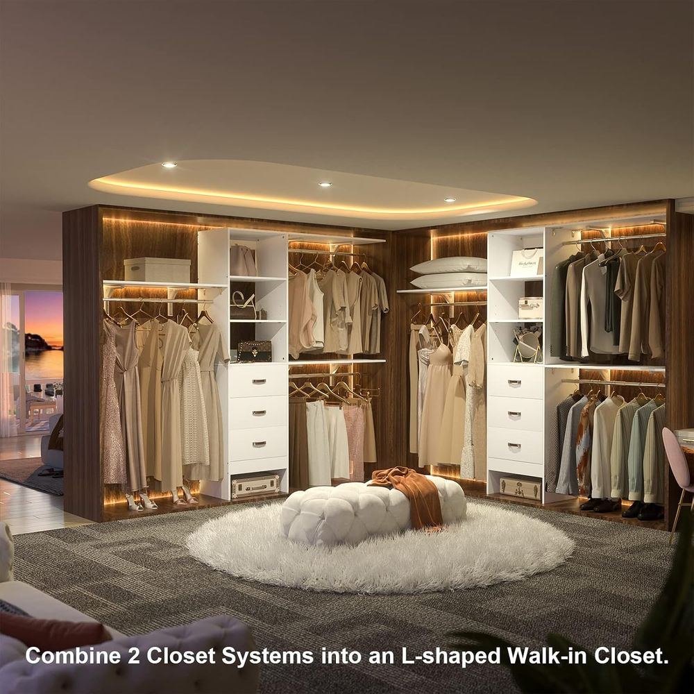 8T Closet System, 96'' Closet  - Bedroom Furniture recensie en prijs