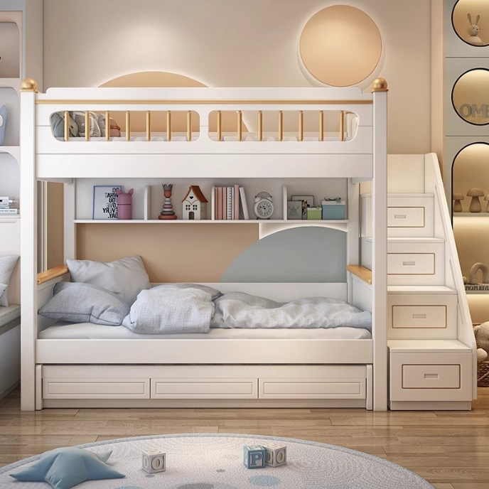 Kinderkamermeubilair van massi - Bunk Bed With Stairs And Slide recensie en prijs