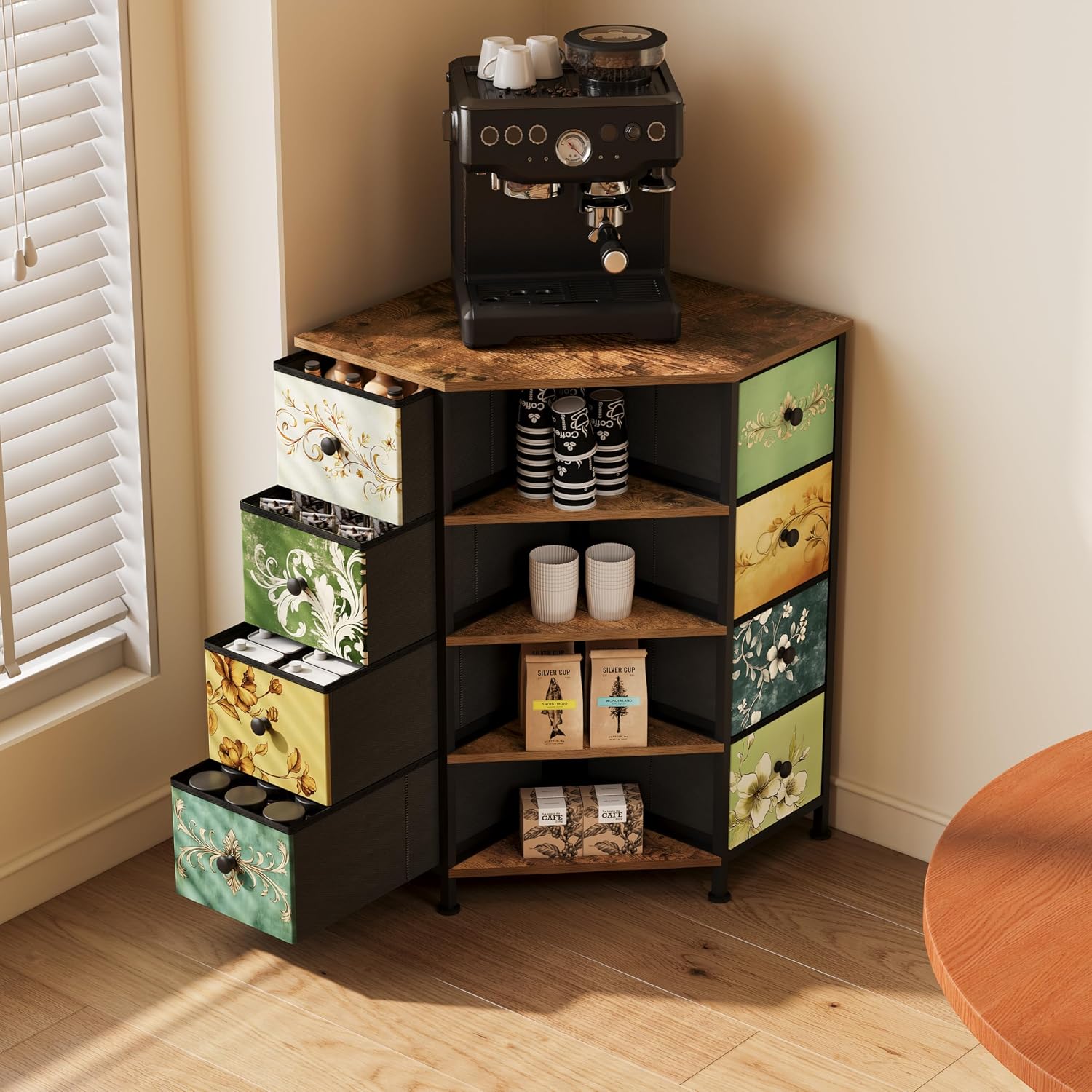8-laden hoekkast met stoffen o - Bedroom Furniture recensie en prijs