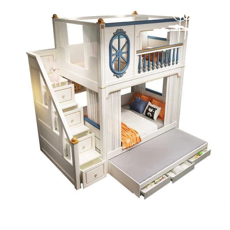 -Voor luxe kinderslaapkamermeu - Bunk Bed With Stairs And Slide recensie en prijs