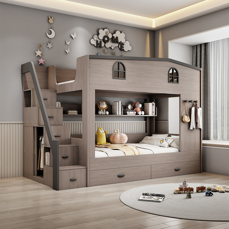 Nordic Dubbeldekker Kinderbedd - Bunk Bed With Stairs And Slide recensie en prijs