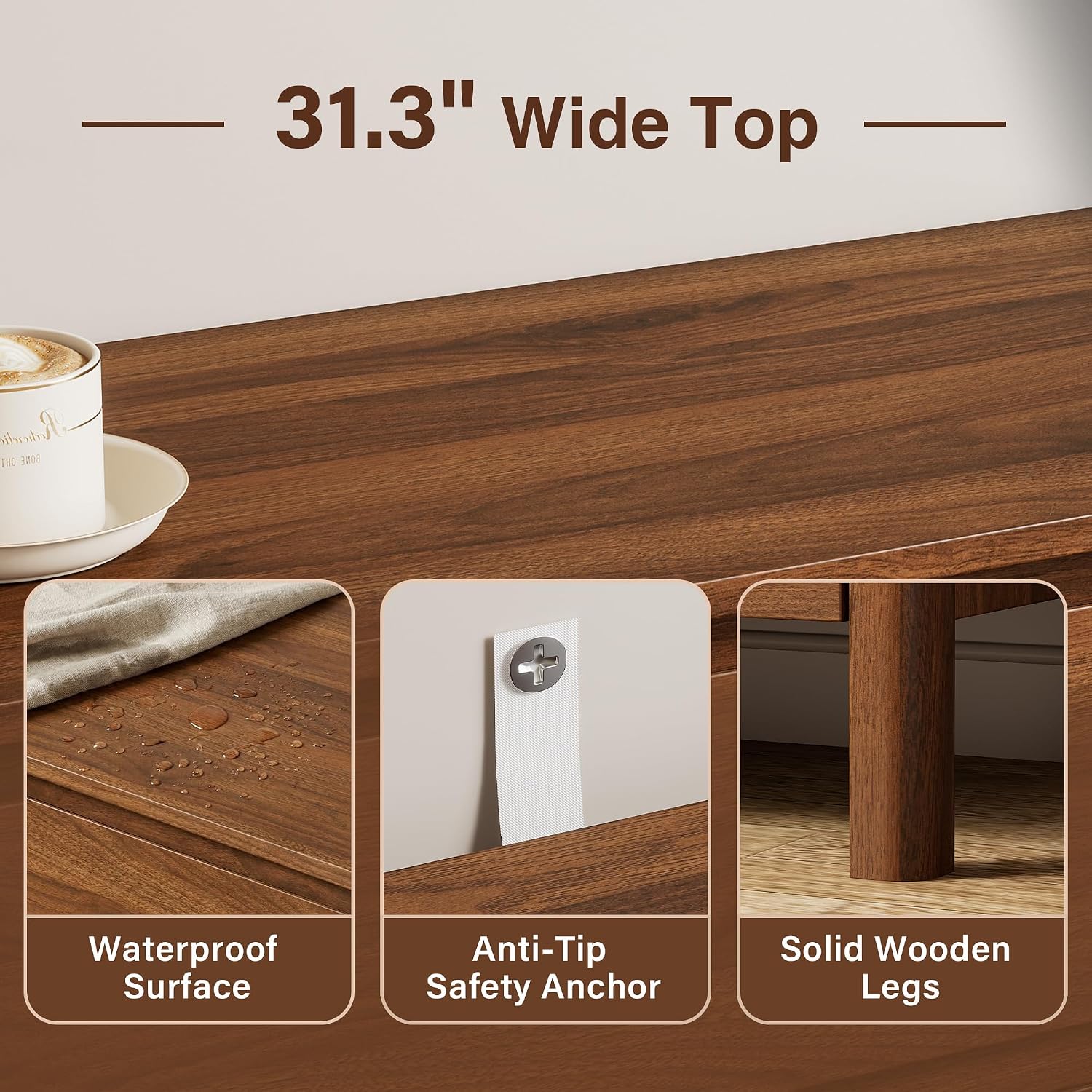 Houten opbergkast met vijf lad - Bedroom Furniture recensie en prijs