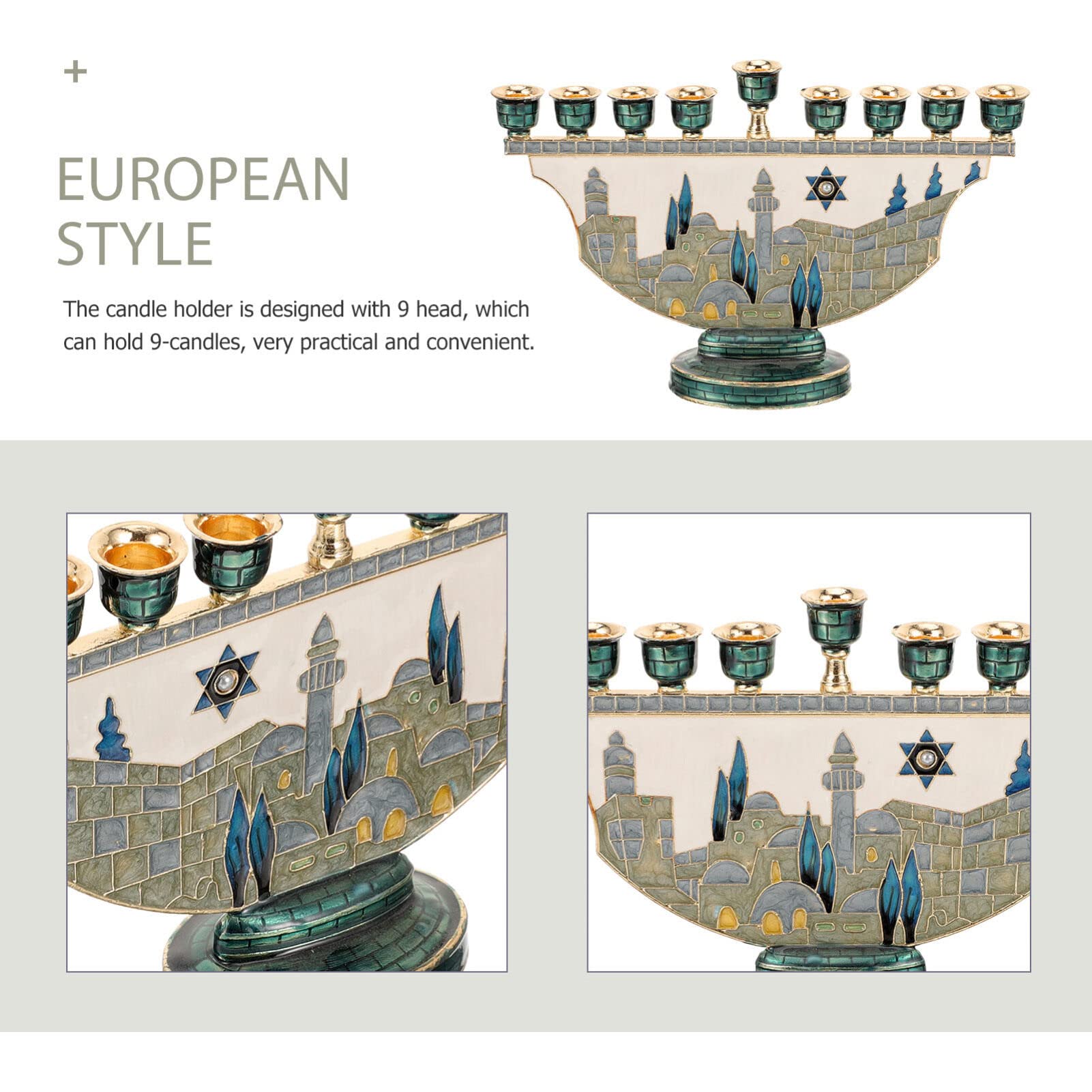 9-armige Hanukkah Menora Jeruz - Tables recensie en prijs