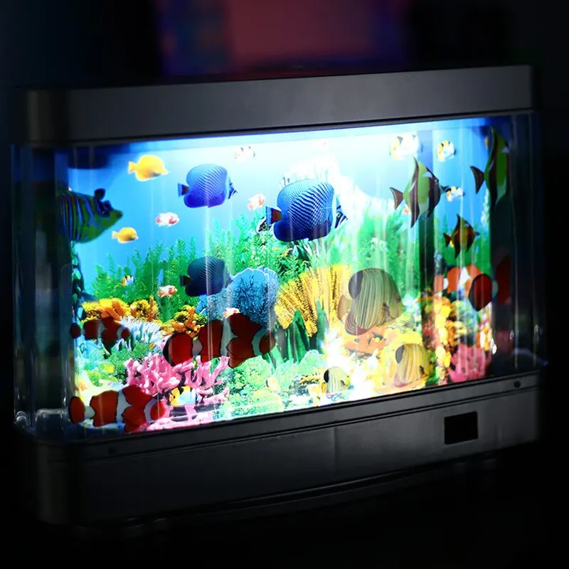 Tropische Aquarium Lampen Kuns - Floating Nightstand With Led Light recensie en prijs
