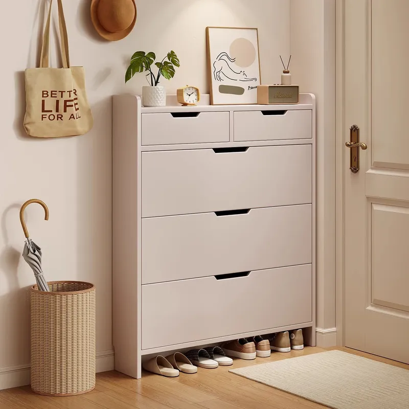 Schoenenkast met massief houte - Shoe Rack Cabinet Narrow Entryway recensie en prijs