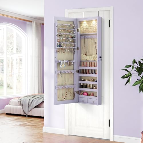 Aan de muur of aan de deur te  - Full Length Mirror Jewelry Armoire recensie en prijs
