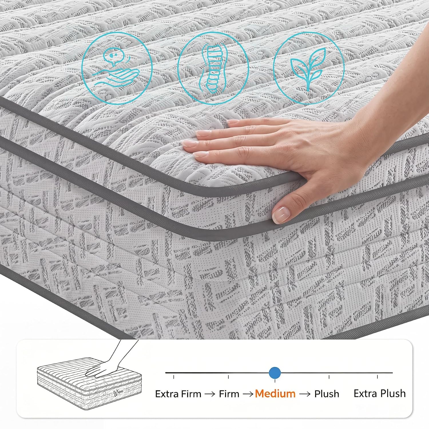 Queensize Matras 12 Inch, Medi - Memory Foam Mattress In A Box Queen recensie en prijs