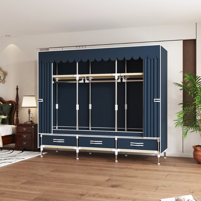 65-inch stoffen kast met laden - Wardrobe Closet Portable Fabric Cover recensie en prijs