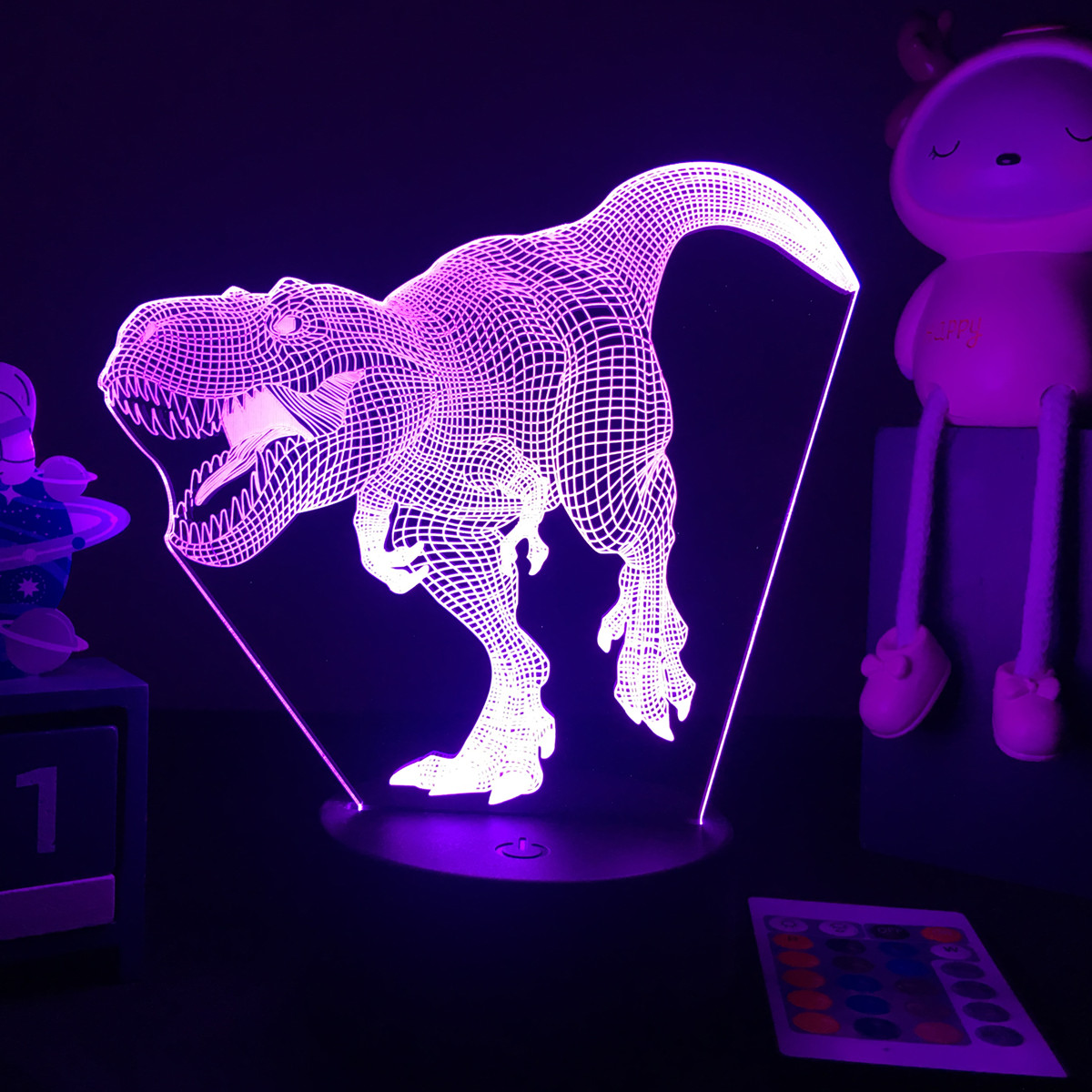 3d Led Dinosaurus Nachtlampje  - Floating Nightstand With Led Light recensie en prijs