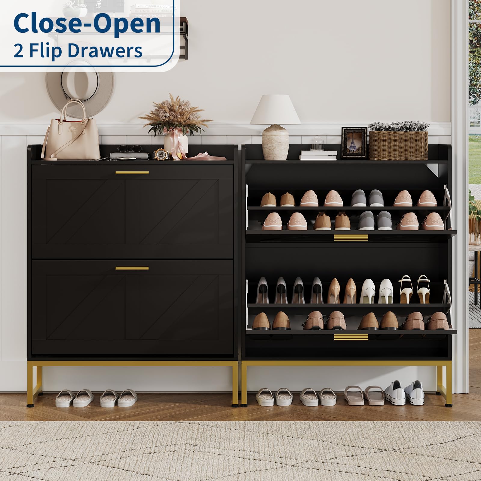 Smalle schoenenkast voor de en - Shoe Rack Cabinet Narrow Entryway recensie en prijs