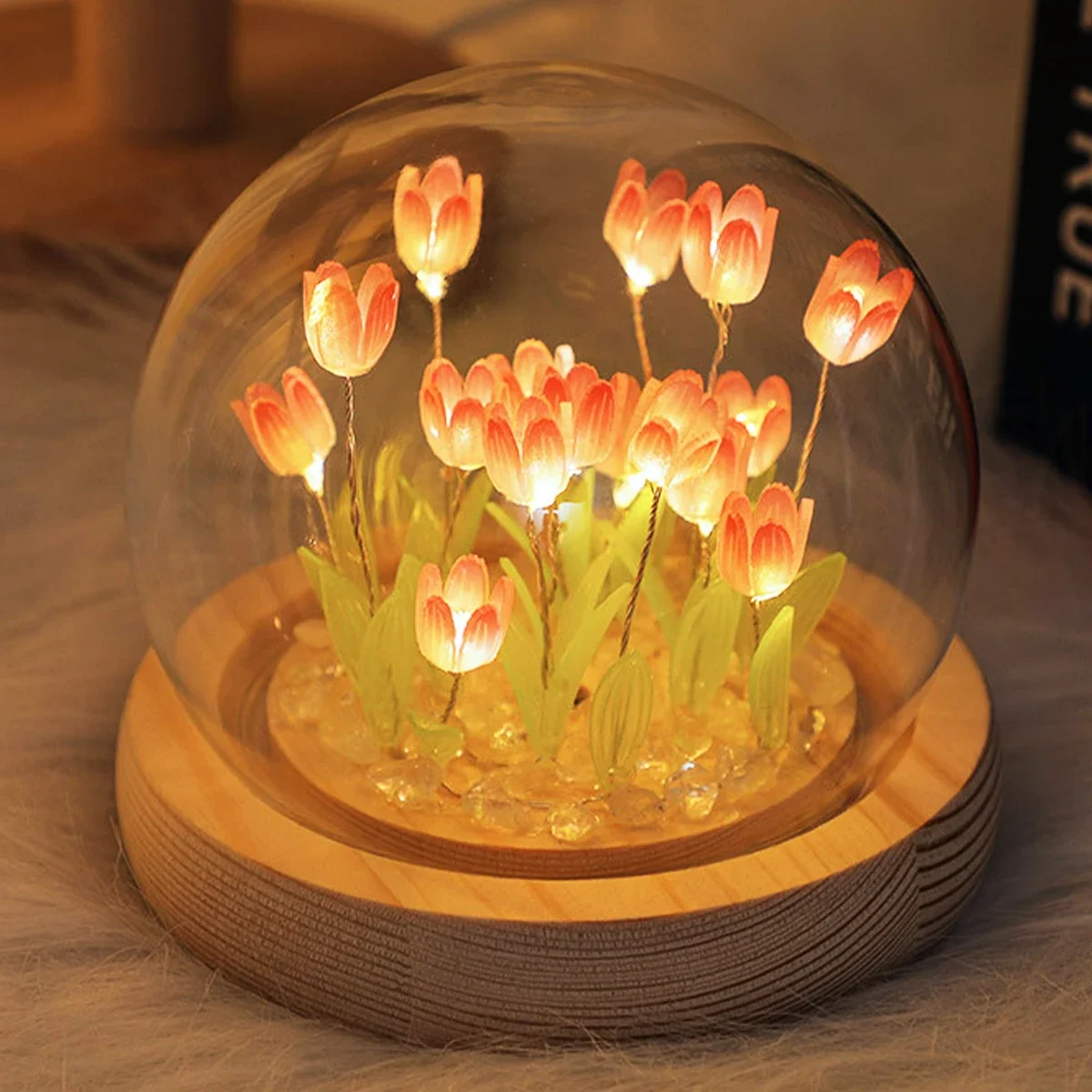 LED DIY handgemaakte mini tulp - Floating Nightstand With Led Light recensie en prijs