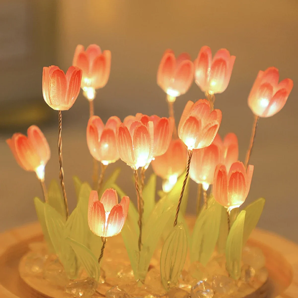 LED DIY handgemaakte mini tulp - Floating Nightstand With Led Light recensie en prijs