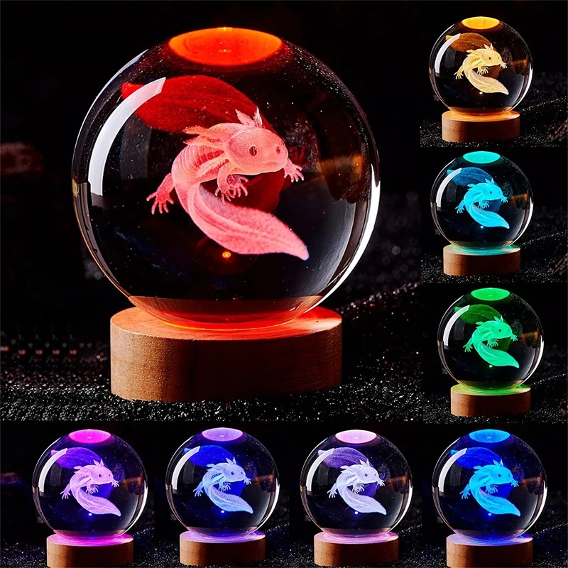 3D Axolotl Laser Gegraveerde K - Floating Nightstand With Led Light recensie en prijs