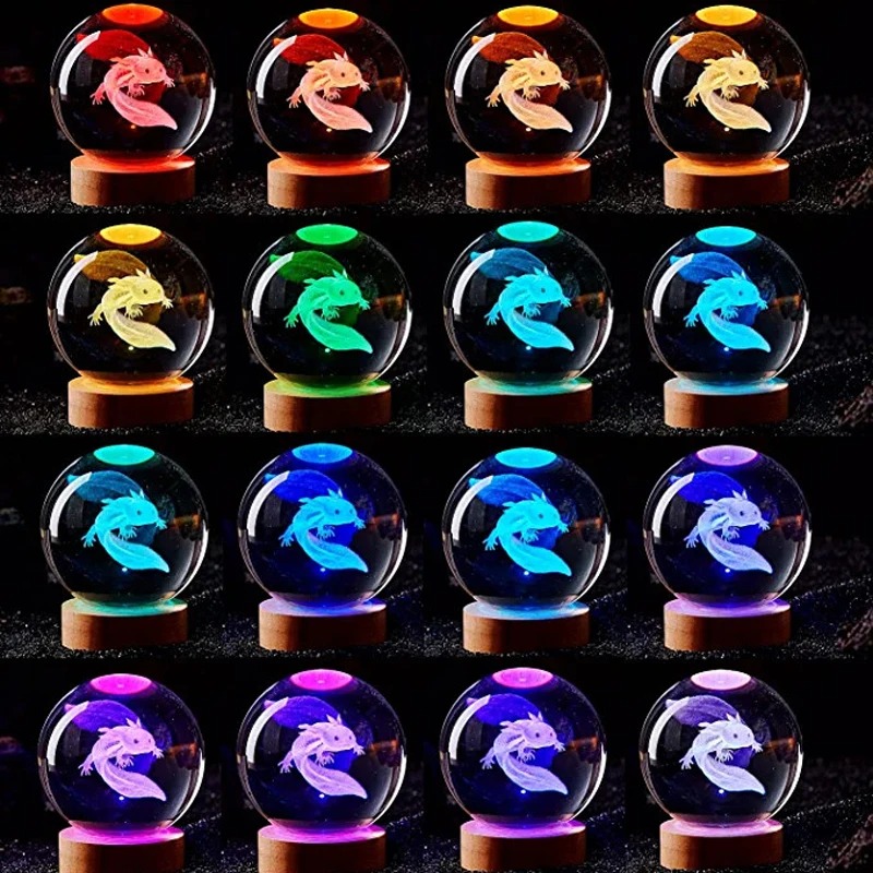 3D Axolotl Laser Gegraveerde K - Floating Nightstand With Led Light recensie en prijs
