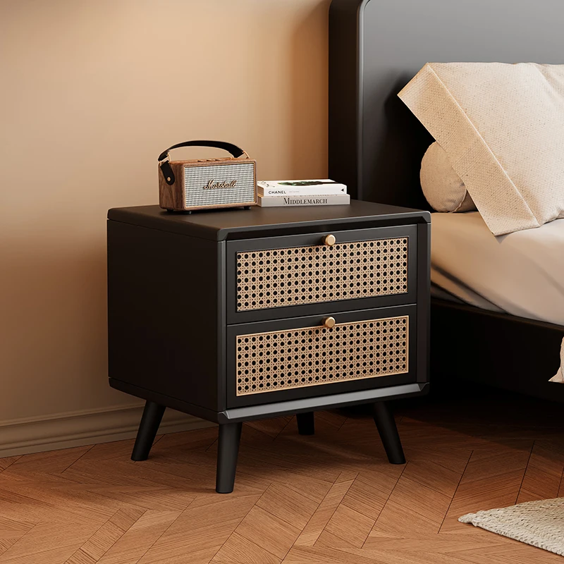 Massief houten nachtkastje met - Solid Wood Nightstand 2 Drawers recensie en prijs