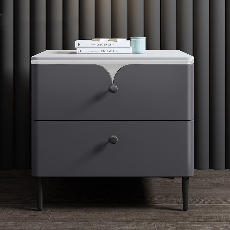 Modern nachtkastje van massief - Solid Wood Nightstand 2 Drawers recensie en prijs
