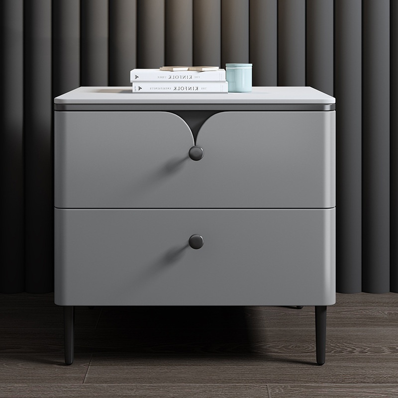 Modern nachtkastje van massief - Solid Wood Nightstand 2 Drawers recensie en prijs