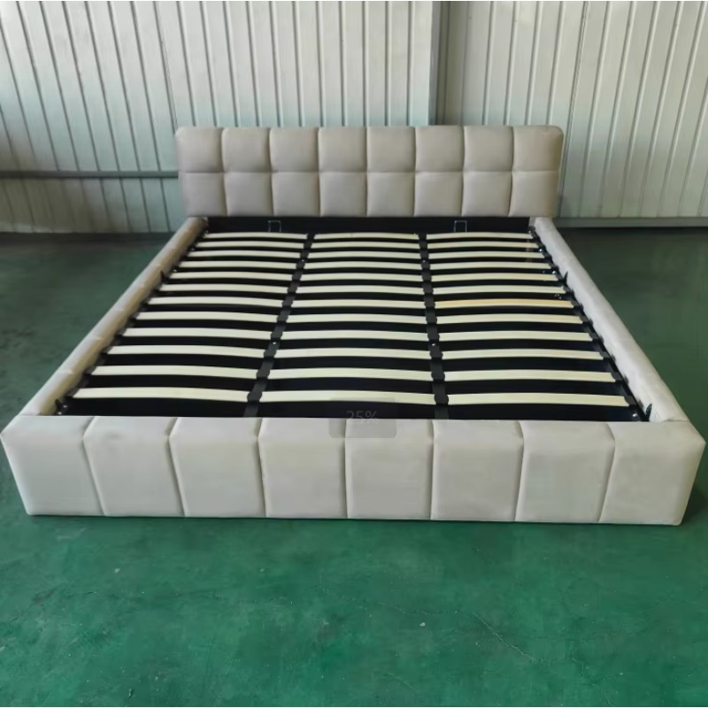 Modern gestoffeerd zacht bed m - Gas Lift Storage Bed Hydraulic recensie en prijs